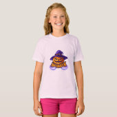 Girl's Halloween Jack O’ Lantern T-Shirt (Vorne ganz)