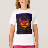 Girl's halloween pumpkin t-shirt (Vorderseite)