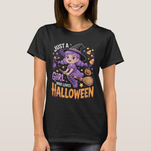 Girls Halloween T-Shirt (Vorderseite)
