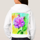 Girls' Hanes ComfortBlend® Hoodie - Rose (Rückseite)