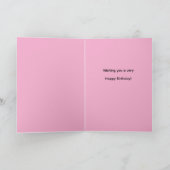 Girl''s Happy Birthday Card mit Grabdesign Karte (Innenseite)