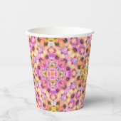 Girls Happy Birthday Summer Pink Star Custom Age Pappbecher (Vorderseite)