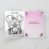 Girl's Happy Geburtstag Karte (Innenseite)