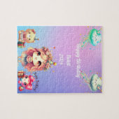 Girl's Happy Geburtstag Puzzle (Horizontal)