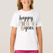 Girls Happy New Year T - Shirt (Vorderseite)