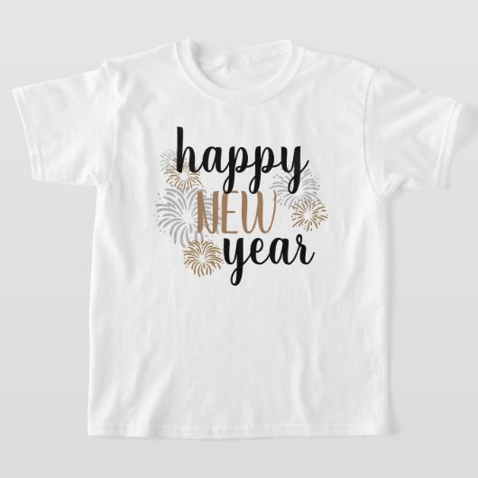 Girls Happy New Year T - Shirt (Ablage )
