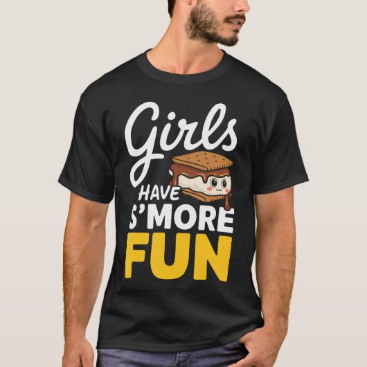 Girls Have S'More Fun Camping Smores Kawaii S'More T-Shirt (Vorderseite)