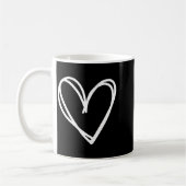 Girls Heart For Women Valentines Day Graphic  Kaffeetasse (Links)