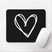 Girls Heart For Women Valentines Day Graphic Mousepad (Mit Mouse)