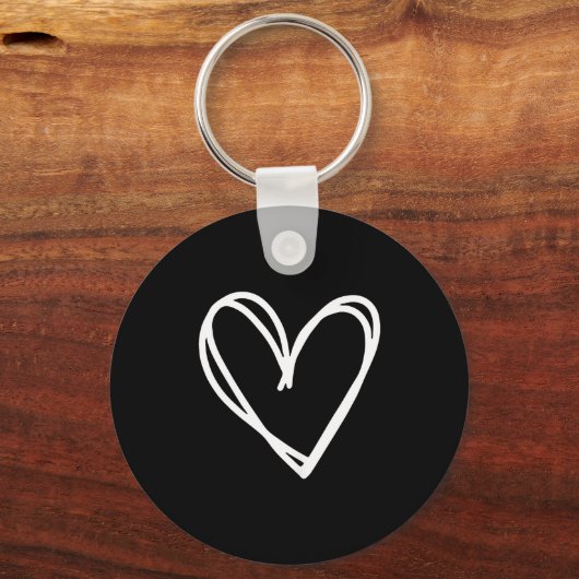 Girls Heart For Women Valentines Day Graphic  Schlüsselanhänger (Vorderseite)
