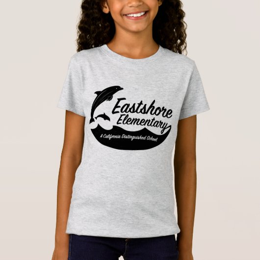 Girls' Hether Jumping Dolphin T - Shirt (Vorderseite)