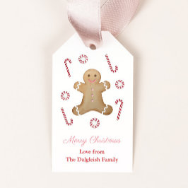Girls Holidays Gingerbread Man Peppermint Candy Geschenkanhänger