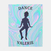 Girls Holographic Dance Fleece Blanket (Vorderseite)