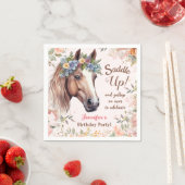 Girls Horse Birthday Party Paper Napkin Serviette (Beispiel)