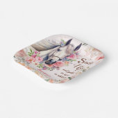 Girls Horse Birthday Party Paper Teller (Gewinkelt)