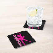 Girls Hot Pink Ballerina Tanz Untersetzer (Vor Ort)