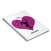 Girls I Liebe Gymnastik Spiral Notebook Notizblock (Rechte Seite)