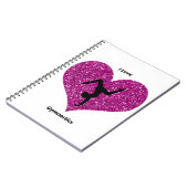 Girls I Liebe Gymnastik Spiral Notebook Notizblock (Linke Seite)