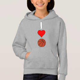 Girls I Liebe / Herzbasketball-Sportler Hoodie