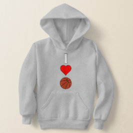 Girls I Liebe / Herzbasketball-Sportler Hoodie