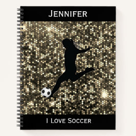 Girls I Liebe Soccer Spiral Notebook Notizblock