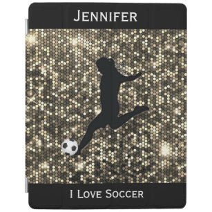 Girls I Love Soccer Spiral  iPad Hülle