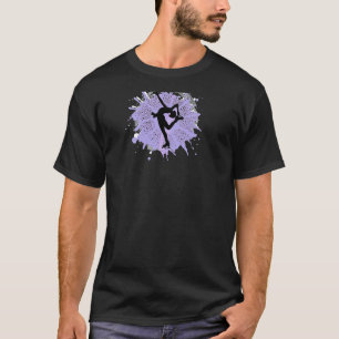 Girls Ice Skaten Biellman Spin Skater Abbildung Sk T-Shirt