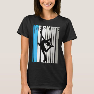 Girls Ice Skaten Colors Ice Skaten Retro Coach C T-Shirt