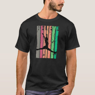 Girls Ice Skaten Skater Abbildung Tänzer Motivatio T-Shirt