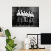 Girls in Bloomeren, Anfang der 1900er Poster (Heimbüro)