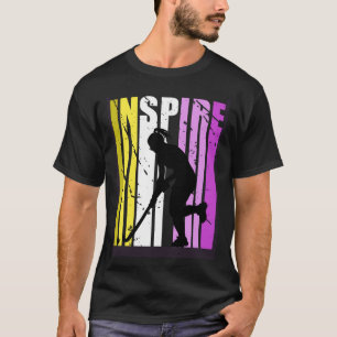 Girls Inspirierte Hockey Coach Geburtstag Coach Fa T-Shirt
