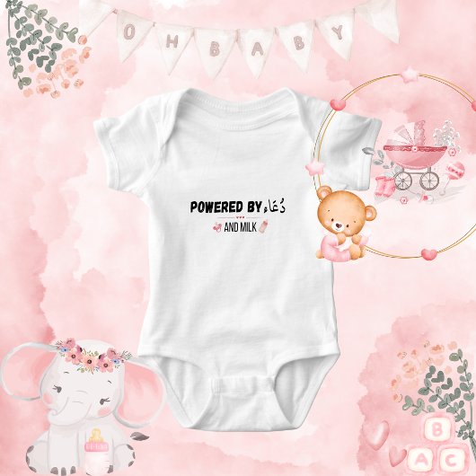 Girls islamisches Zitat Slogan Baby Strampler