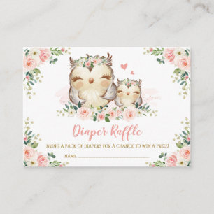 Girls Jungle Safari Wilde Tiere Windeln Raffel Begleitkarte