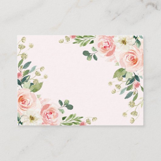 Girls Jungle Safari Wilde Tiere Windeln Raffel Begleitkarte (Rückseite)