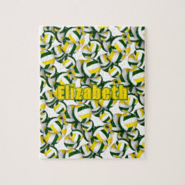 Girls-Jungs-Goldvolleyball Puzzle