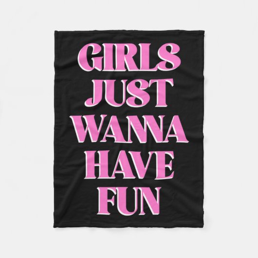 Girls Just W Have Fun Long Sleeve Fleecedecke (Vorderseite)