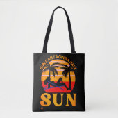 "GIRLS JUST WANNA HAT SUN" lustiges Urlaubsgeschen Tasche (Vorderseite)