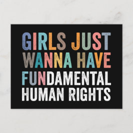 Girls Just Wanna Have Fundamental Rights Postkarte