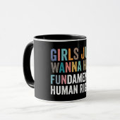 Girls Just Wanna Have Fundamental Rights Tasse (Vorderseite Links)