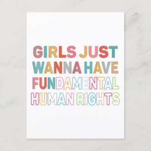 Girls Just Want to Have Fundamental Human Rights F Begleitkarte