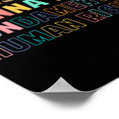 Girls Just Want to Have Fundamental Human Rights F Poster (Ecke)