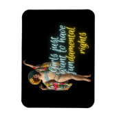 Girls Just Woll Grundrechte Campy Dancer Magnet (Vertikal)