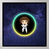 Girls Karate Galaxy Poster (Vorne)