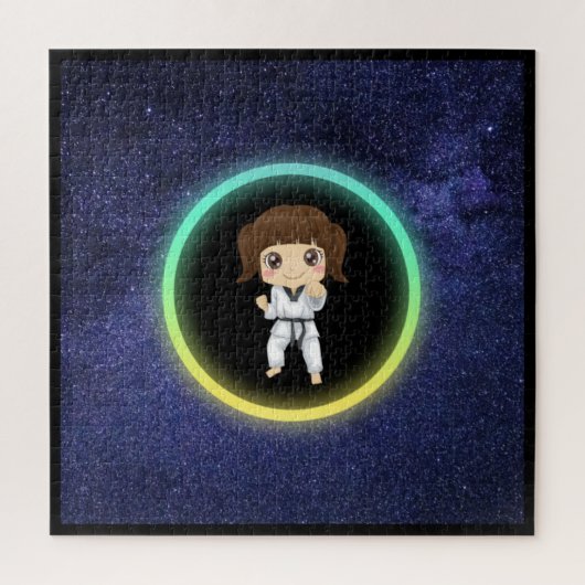 Girls Karate Galaxy Puzzle (Vertikal)