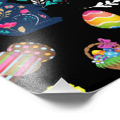 Girls Karate Happy Oaster Decorative Fotodruck (Ecke)