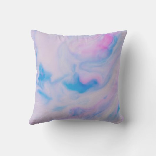 Girls Karate Pastel Swirl Kissen (Rückseite)