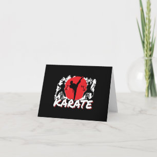 Girls Karate - Patriotic Japan Japanisches Thema Karte