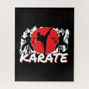 Girls Karate - Patriotic Japan Japanisches Thema Puzzle
