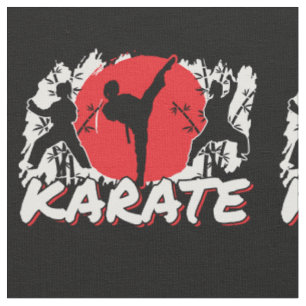 Girls Karate - Patriotic Japan Japanisches Thema Stoff