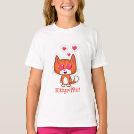 Girl's Kitten Cotton T - Shirt | Kid's Clothes